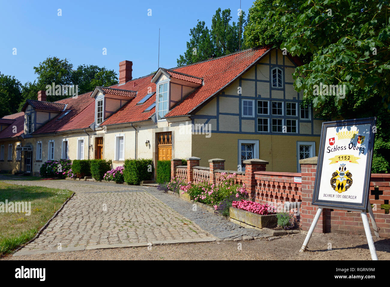 Immobilien, Oberg, Ilsede, Niedersachsen, Deutschland Stockfoto