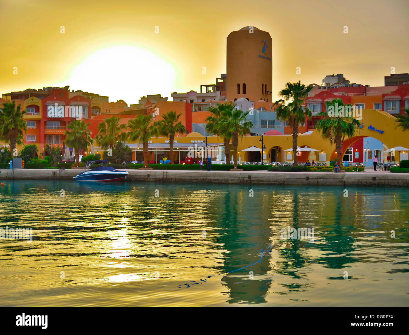 Marina, Hurghada, Aegypten Stockfoto