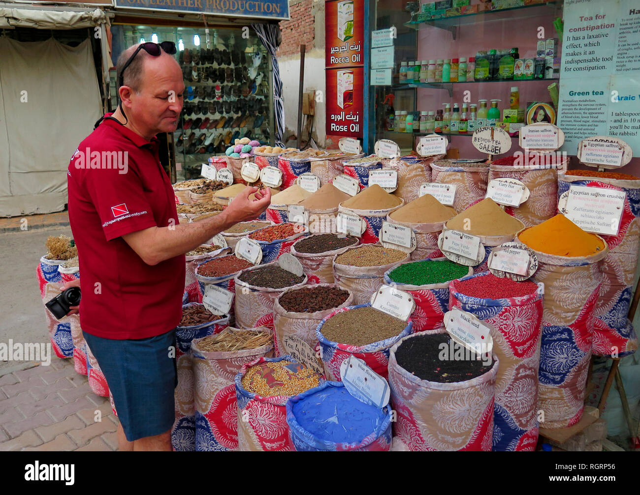 Gewuerze, Beladen, Hurghada, Aegypten Stockfoto