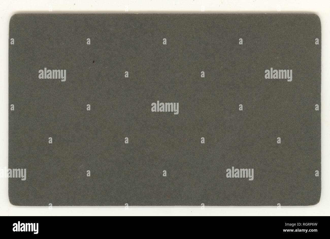 Umkehren des Edwardianischen Visitenkarten-Farbe ist dunkel Grün, ca. 1903, Großbritannien Stockfoto