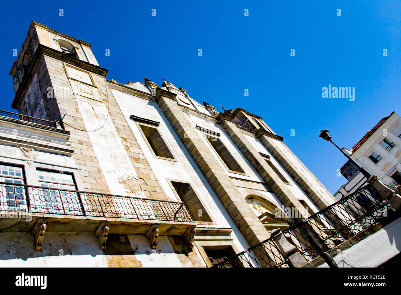 Igreja de Santo Antao in Praça Giraldo in Evora, Portugal Stockfoto