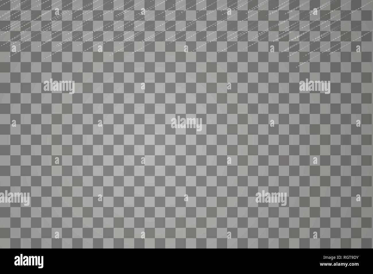 Vector Illustration Regen auf einen transparenten Hintergrund isoliert Stock Vektor