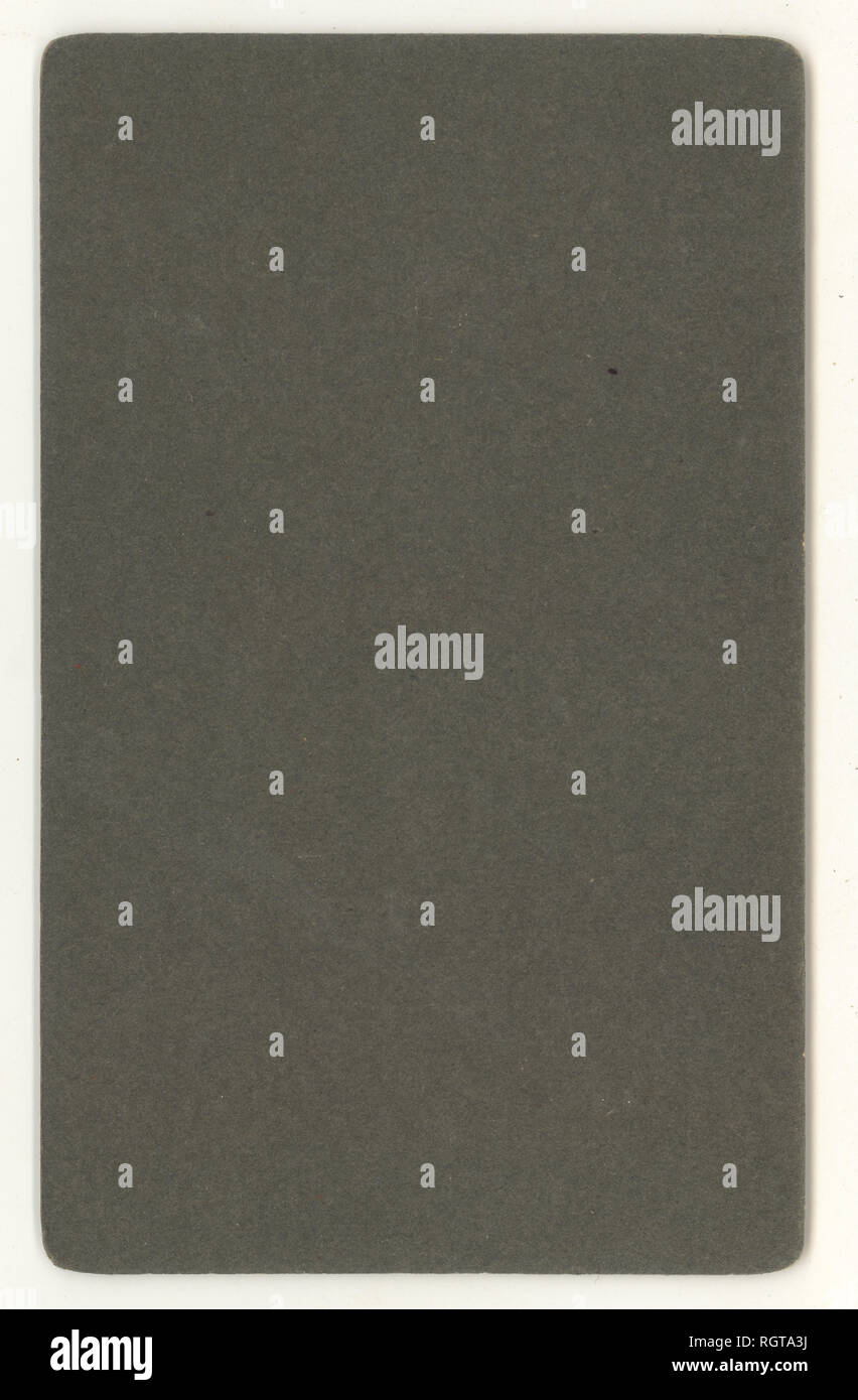 Umkehren des Edwardianischen Visitenkarten-Farbe ist dunkel Grün, ca. 1903, Großbritannien Stockfoto