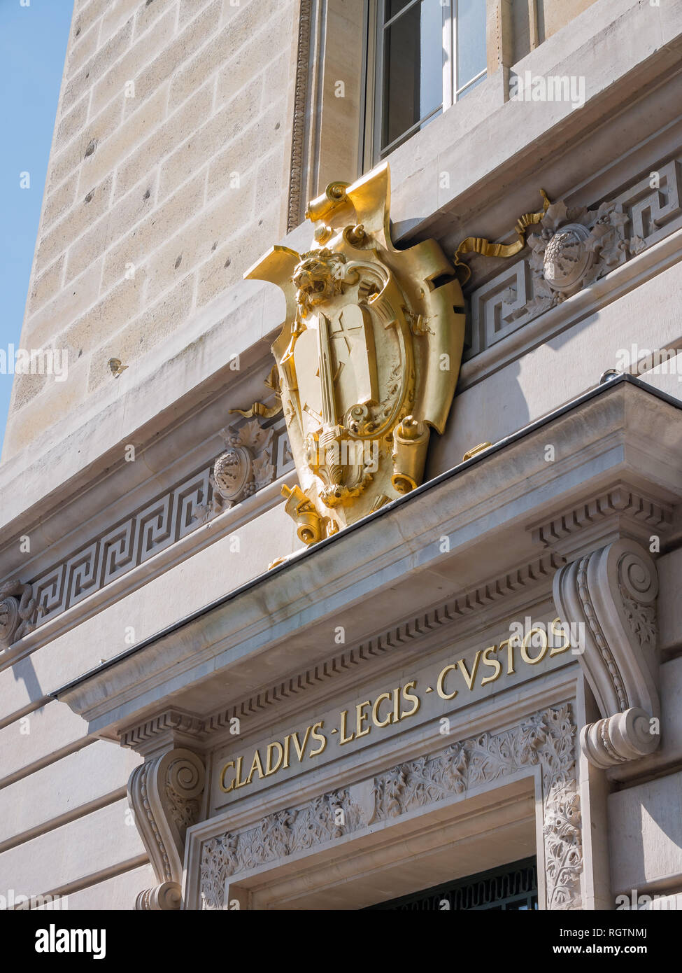 Paris, 7. Mai: Golden Markierung der Gladius Legis Kustos am 7. Mai 2018 in Paris, Frankreich Stockfoto