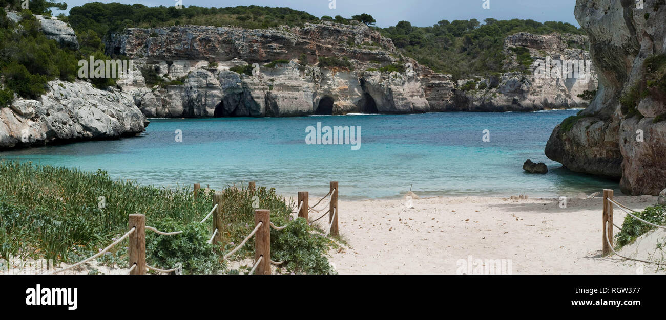 Macarelleta Strand, Menorca, 2013. Stockfoto