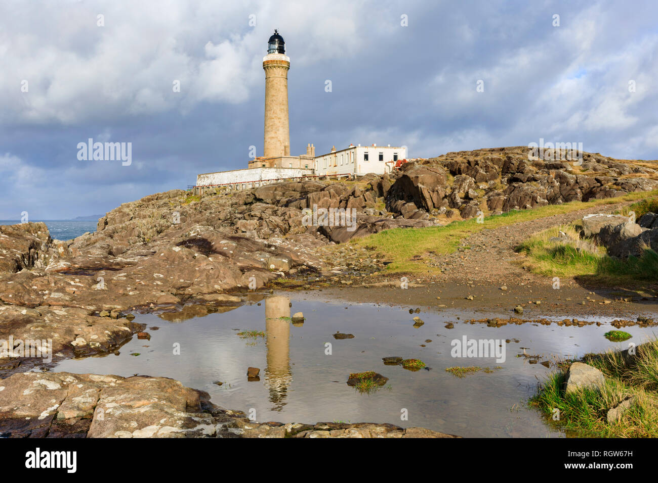 Ardnamurchan Lighthouse in Schottland. Stockfoto