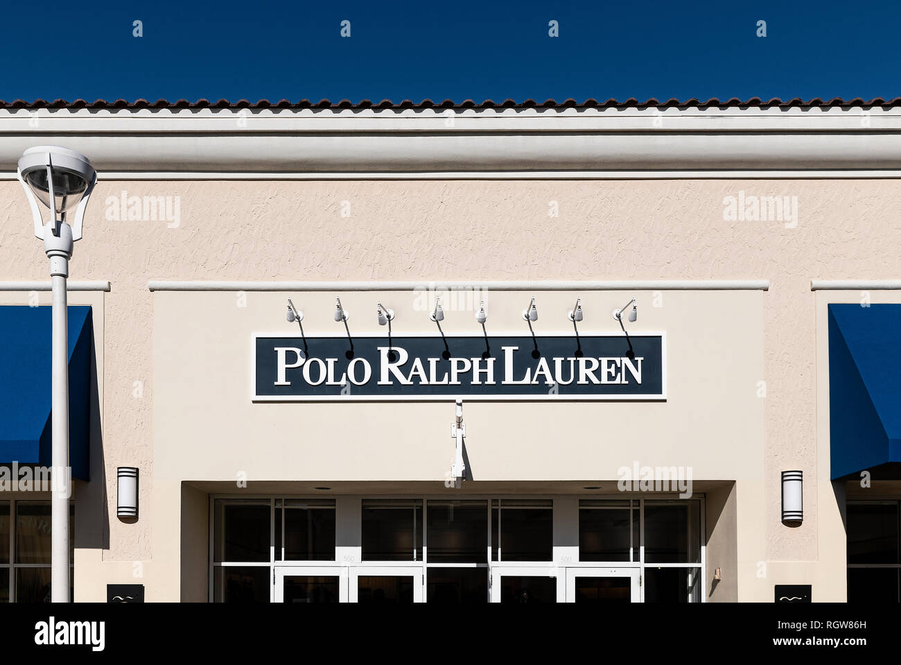 Polo von Ralph Lauren factory store, Orlando, Florida, USA. Stockfoto