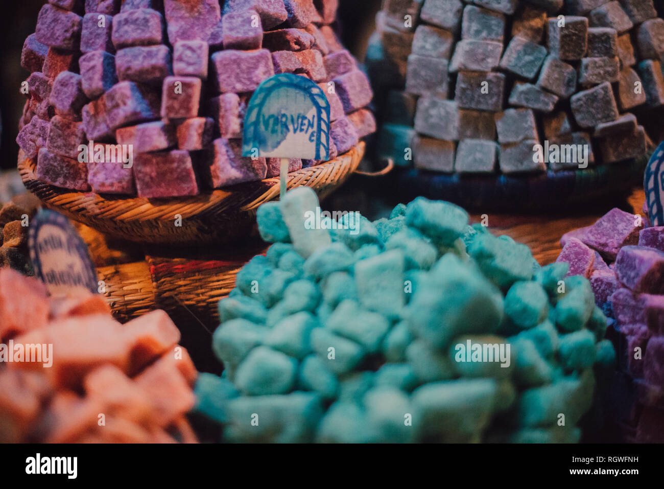 Shop mit verschiedenen Spezialitäten Stockfoto