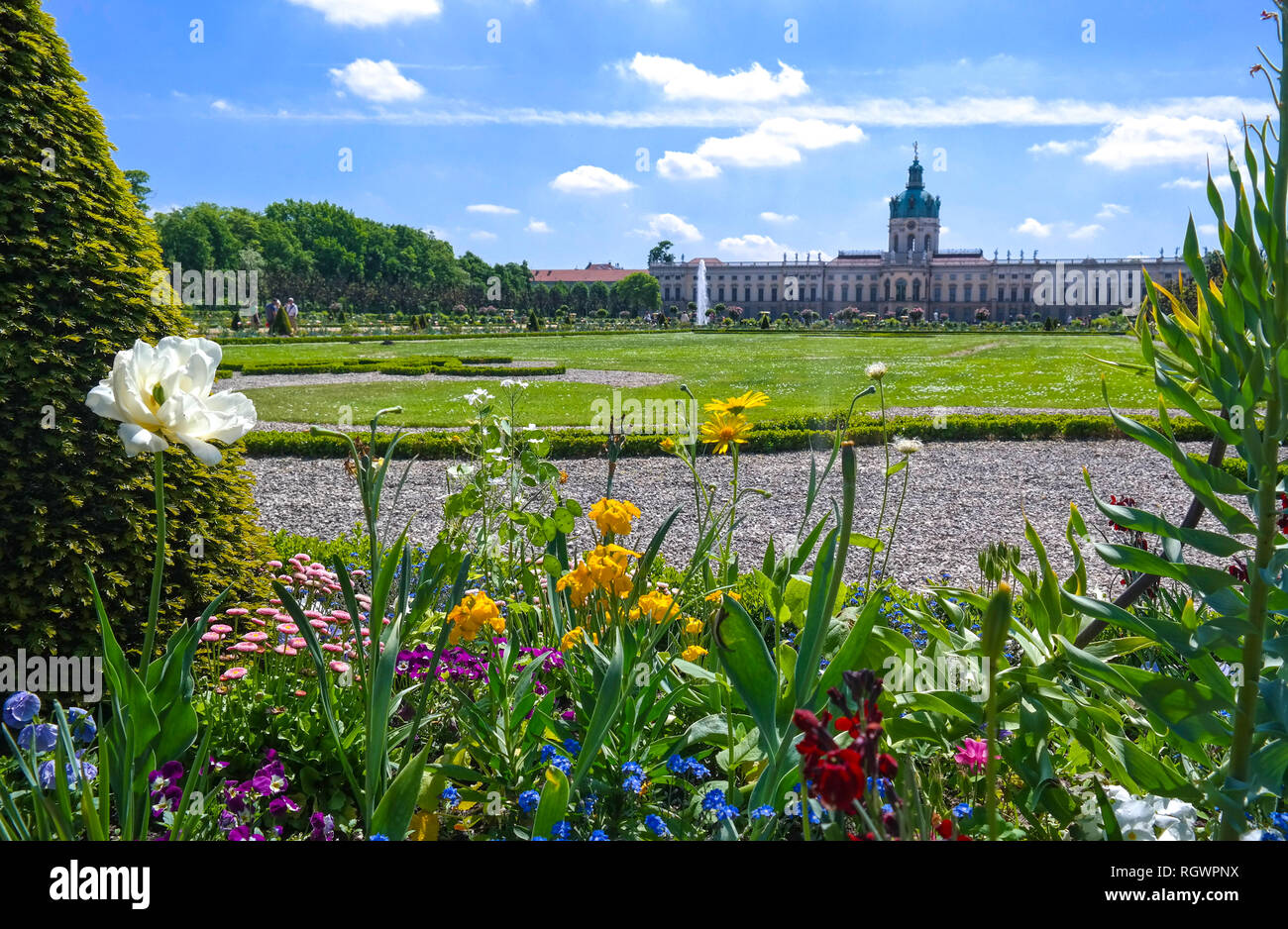 Berlin Schloss Charlottenburg Stockfoto