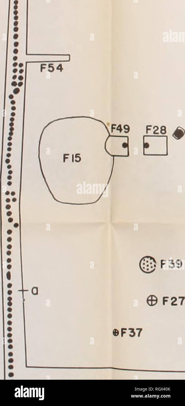 . Bulletin. Ethnologie. [C:-rl": " F47 F46.-..---. CZID Ef:Q!^!" -^en^- PFâ F49 F28 AF 29. , F43 von 9 (§ n9 Â© F45 • F42 FIO F36B F40 © F34 HF30C-F3 I^F32 [SF 35 â ¢^y&gt; l-i-F52 n [•...Â"Â".." v. * Â"Â"Â" y .::;t"* •* •*:;. â ¦ * - ich?Â" Â"Â"*Â" Â" Â" 7 n 7 Â" Â" Â" Â" Â "GRUBE KAMIN HOLZKOHLE gefüllten Depression nach verkohltem Holz KOHLE FLECK GRENZEN DER AUSGRABUNG 32 MNI (KIPP'S POST). Bitte beachten Sie, dass diese Bilder aus gescannten Seite Bilder, die digital für die Lesbarkeit verbessert haben mögen - Färbung und Aussehen dieser Abbildungen können nicht Perfekt ähneln den oder extrahiert werden Stockfoto