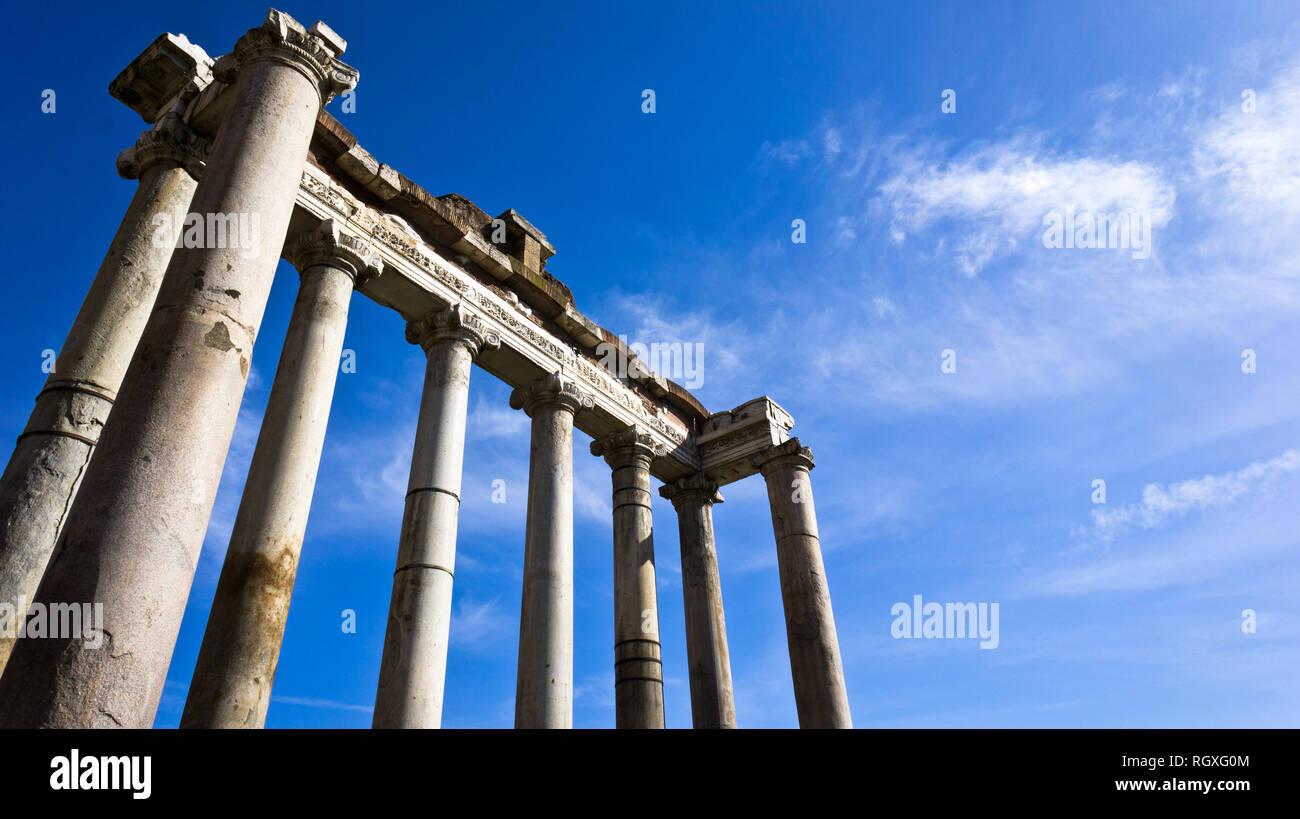 Römische Säulen Stockfoto