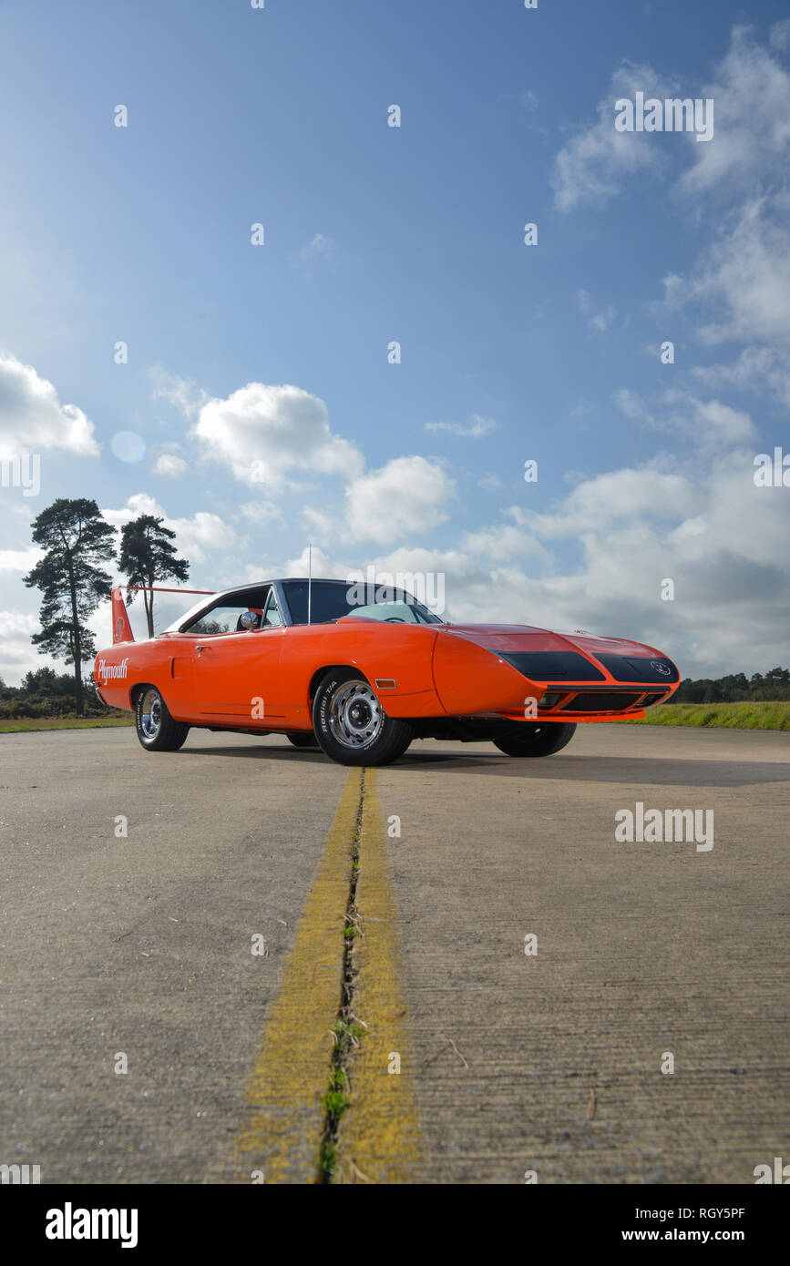 1970 Plymouth Road Runner seltene und wertvolle American Muscle Car Stockfoto