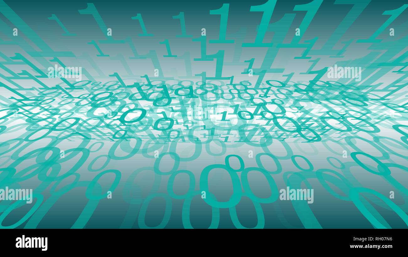 Big Data abstrakt Hintergrund, Algorithmus code abstrakte Konzept Stock Vektor
