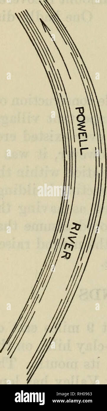 . Bulletin. Ethnologie. 70 PRÄSIDIUM DER AMERIKANISCHEN ETHNOLOGIE [Stier. 118 Linie, wie in der Platte 37 angegeben, b. Die Handlung des Harris Aufstellungsort mit Darstellung der Grabhügel und Abstand vom Fluss, ist in Abbildung 28 dargestellt. Damm Nr. 1 Damm Nr. 1, 70 Meter im Durchmesser, war ungefähr kreisförmig. Lang anhaltende Erosion war es unmöglich machte, sich entweder auf die ursprüngliche Größe oder Höhe dieser Hügel zu schätzen. Es war der gebaut. OMOUND 1" o SEITE 9 ALLGEMEINE AUFWAND MASSSTAB 200 100 O 200 FUSS Abbildung 28.. Bitte beachten Sie, dass diese Bilder extrahiert werden aus der gescannten Seite Bilder, die digital für erhöht worden sein Stockfoto