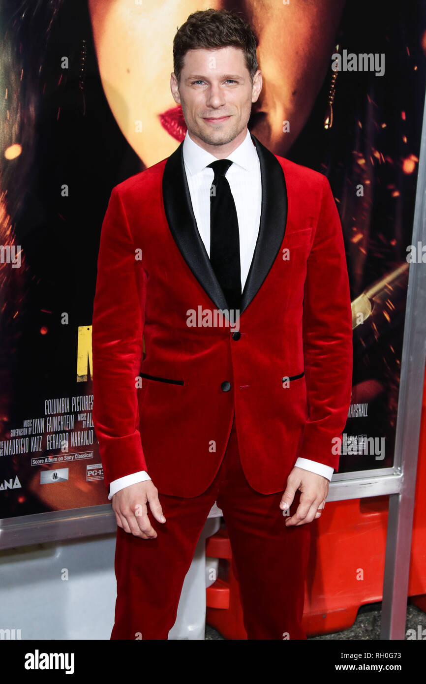 LOS ANGELES, Ca, USA - Januar 30: Schauspieler Matt Lauria kommt an der Los Angeles Premiere von Columbia Pictures' 'Miss Bala'an Regal Cinemas L.A. statt Live Stadion 14 am 30 Januar, 2019 in Los Angeles, Kalifornien, USA. (Foto von Xavier Collin/Image Press Agency) Stockfoto