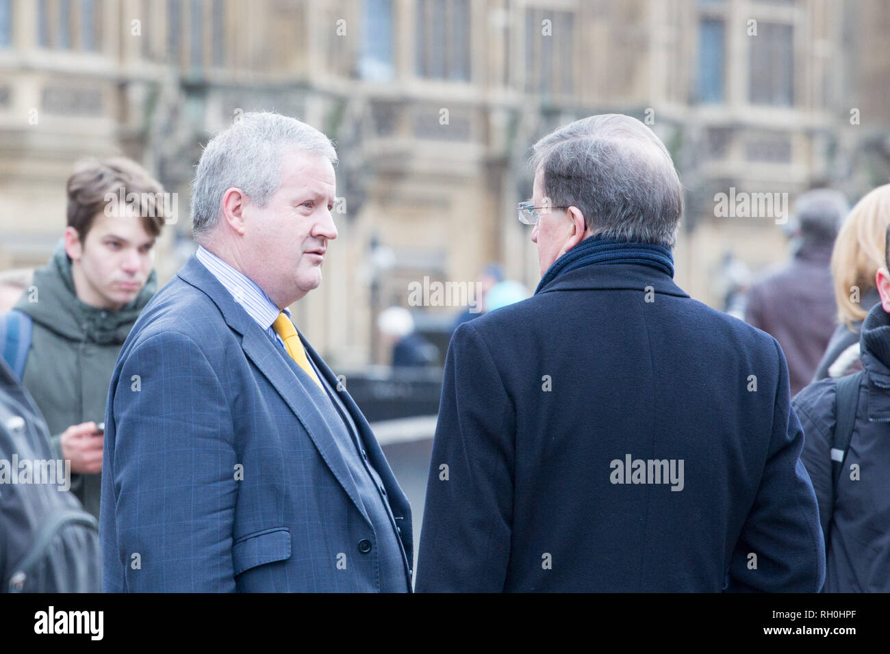 London, Vereinigtes Königreich. 31. Januar, 2019. Ian Blackford Mitglied des Parlaments für Ross, Skye und Lochaber Spaziergänge außerhalb der Häuser des Parlaments. Credit: George Cracknell Wright/Alamy leben Nachrichten Stockfoto