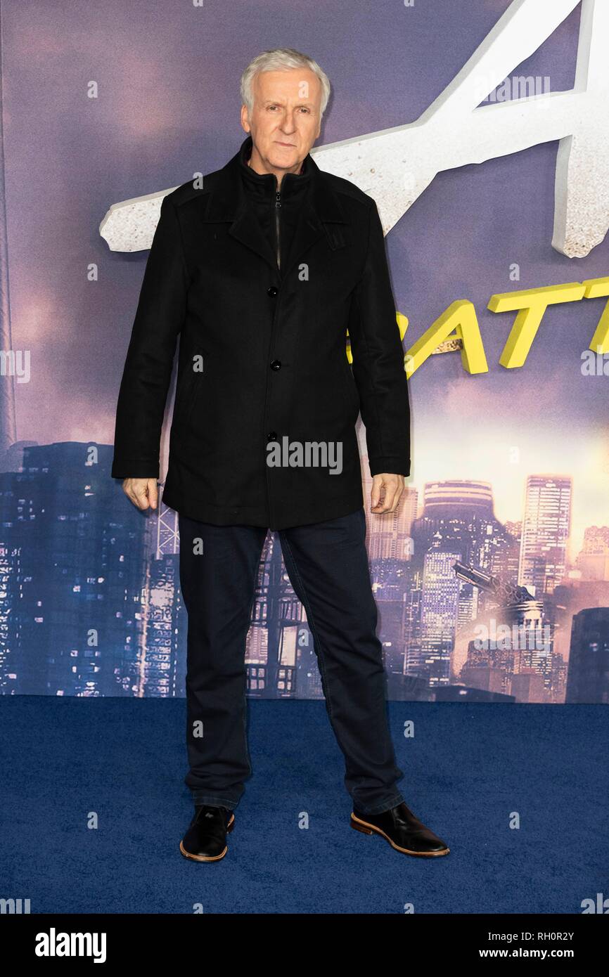 London, Großbritannien. 31. Januar, 2019. James Cameron nimmt: Battle Angel Alita Weltpremiere im Odeon Leicester Square. London, Großbritannien. 31/01/2019 | Verwendung der weltweiten Kredit: dpa Picture alliance/Alamy leben Nachrichten Stockfoto