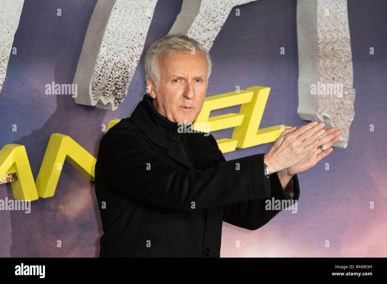 London, Großbritannien. 31. Januar, 2019. James Cameron nimmt: Battle Angel Alita Weltpremiere im Odeon Leicester Square. London, Großbritannien. 31/01/2019 | Verwendung der weltweiten Kredit: dpa Picture alliance/Alamy leben Nachrichten Stockfoto