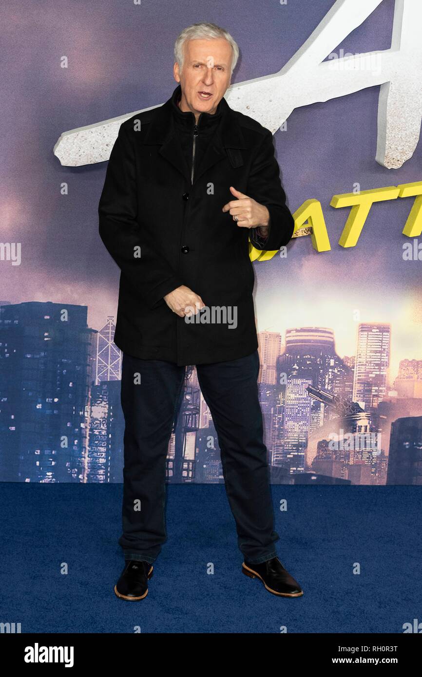 London, Großbritannien. 31. Januar, 2019. James Cameron nimmt: Battle Angel Alita Weltpremiere im Odeon Leicester Square. London, Großbritannien. 31/01/2019 | Verwendung der weltweiten Kredit: dpa Picture alliance/Alamy leben Nachrichten Stockfoto