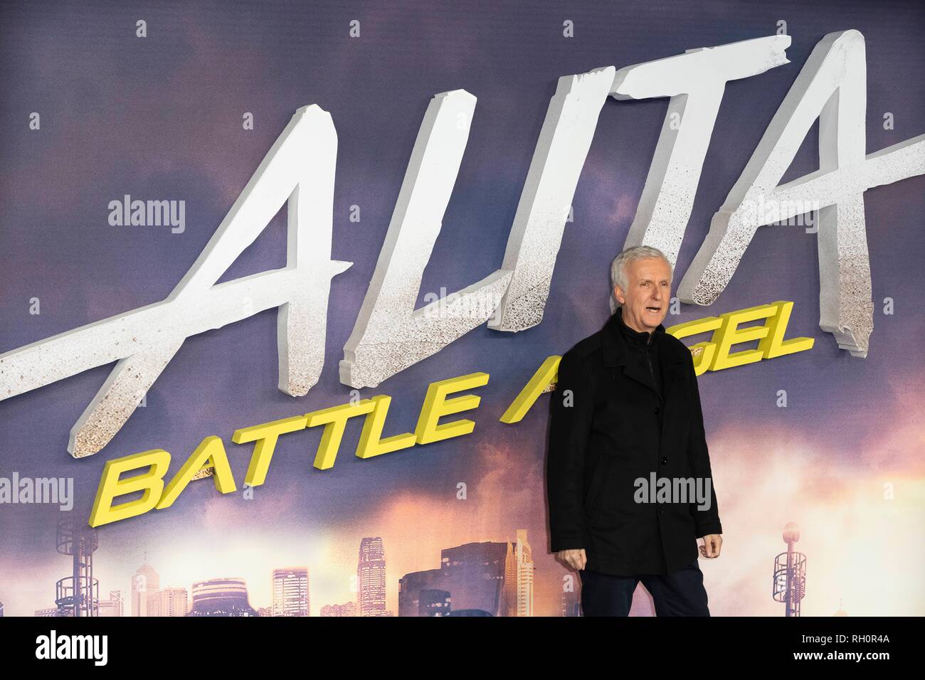 London, Großbritannien. 31. Januar, 2019. James Cameron nimmt: Battle Angel Alita Weltpremiere im Odeon Leicester Square. London, Großbritannien. 31/01/2019 | Verwendung der weltweiten Kredit: dpa Picture alliance/Alamy leben Nachrichten Stockfoto