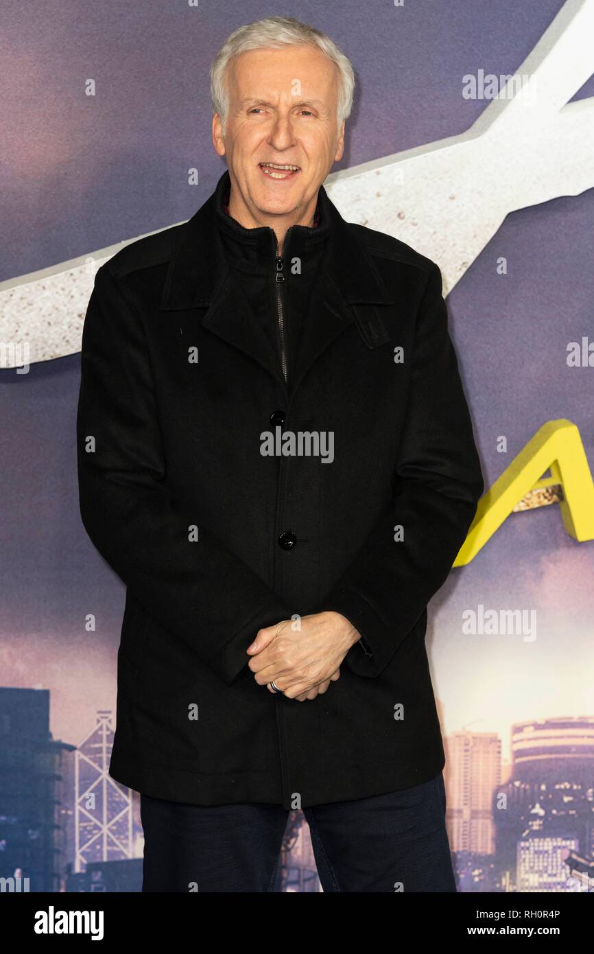 London, Großbritannien. 31. Januar, 2019. James Cameron nimmt: Battle Angel Alita Weltpremiere im Odeon Leicester Square. London, Großbritannien. 31/01/2019 | Verwendung der weltweiten Kredit: dpa Picture alliance/Alamy leben Nachrichten Stockfoto