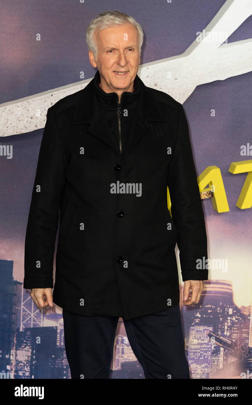 London, Großbritannien. 31. Januar, 2019. James Cameron nimmt: Battle Angel Alita Weltpremiere im Odeon Leicester Square. London, Großbritannien. 31/01/2019 | Verwendung der weltweiten Kredit: dpa Picture alliance/Alamy leben Nachrichten Stockfoto