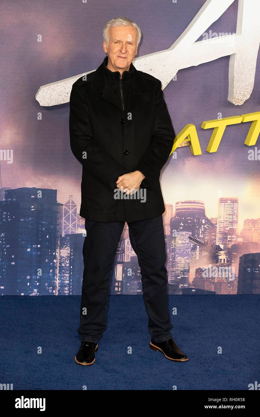 London, Großbritannien. 31. Januar, 2019. James Cameron nimmt: Battle Angel Alita Weltpremiere im Odeon Leicester Square. London, Großbritannien. 31/01/2019 | Verwendung der weltweiten Kredit: dpa Picture alliance/Alamy leben Nachrichten Stockfoto