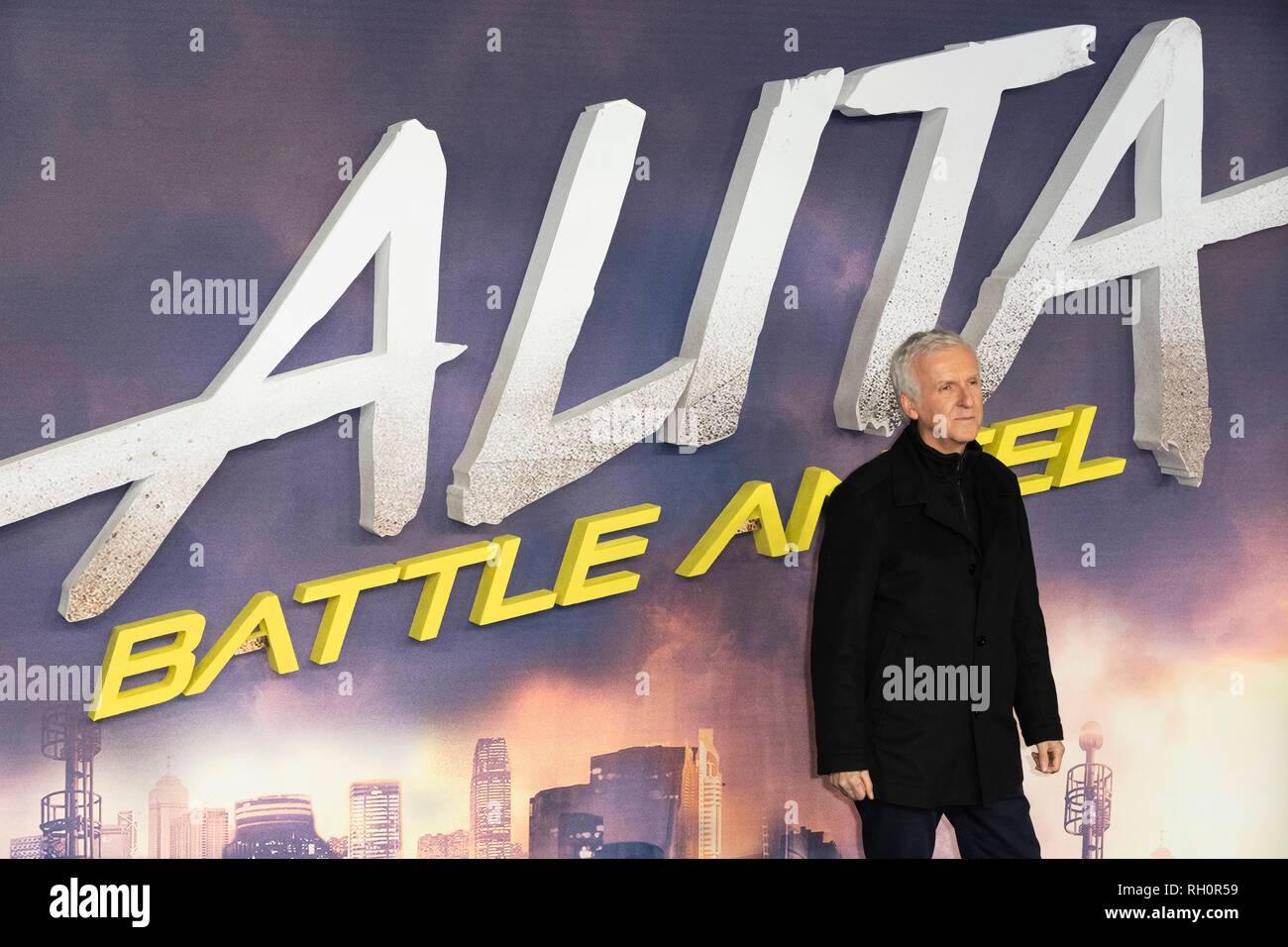 London, Großbritannien. 31. Januar, 2019. James Cameron nimmt: Battle Angel Alita Weltpremiere im Odeon Leicester Square. London, Großbritannien. 31/01/2019 | Verwendung der weltweiten Kredit: dpa Picture alliance/Alamy leben Nachrichten Stockfoto