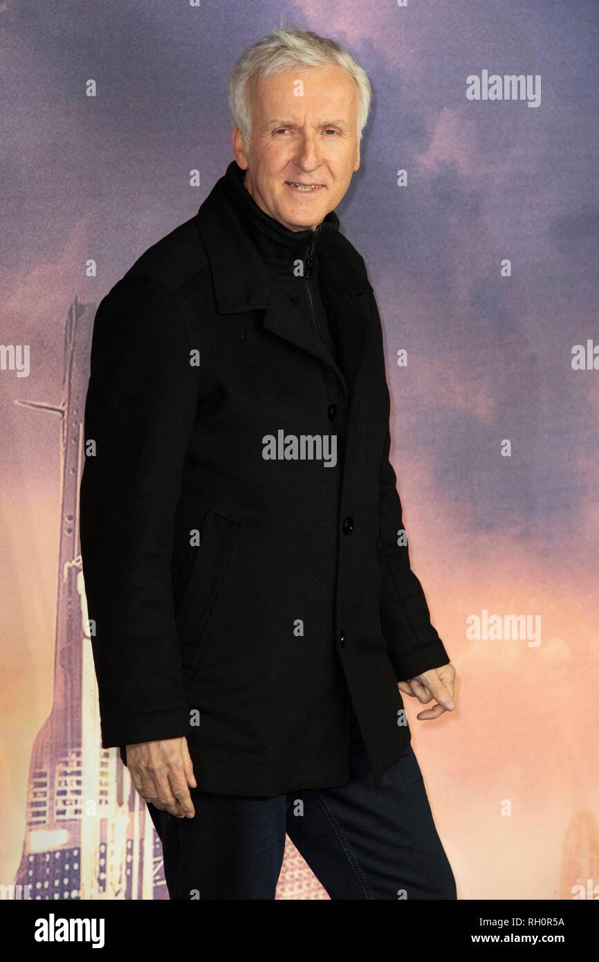 London, Großbritannien. 31. Januar, 2019. James Cameron nimmt: Battle Angel Alita Weltpremiere im Odeon Leicester Square. London, Großbritannien. 31/01/2019 | Verwendung der weltweiten Kredit: dpa Picture alliance/Alamy leben Nachrichten Stockfoto