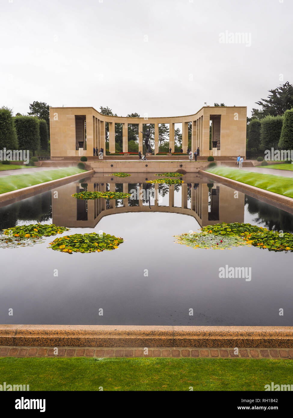 Amerikanischen Friedhof, Colleville-sur-Mer, Calvados, Basse-Normandie, Frankreich, Europa Stockfoto