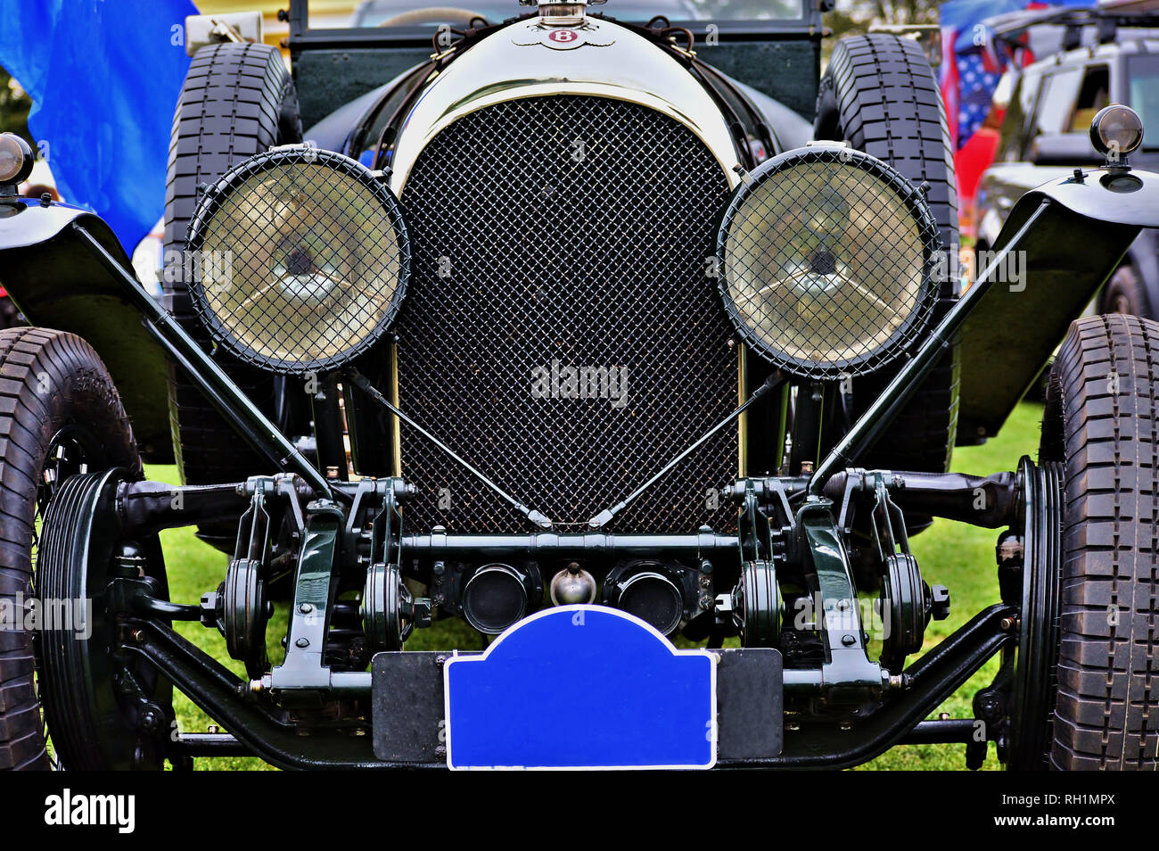 Nahaufnahme der vorderen eines antiken Bentley Stockfoto