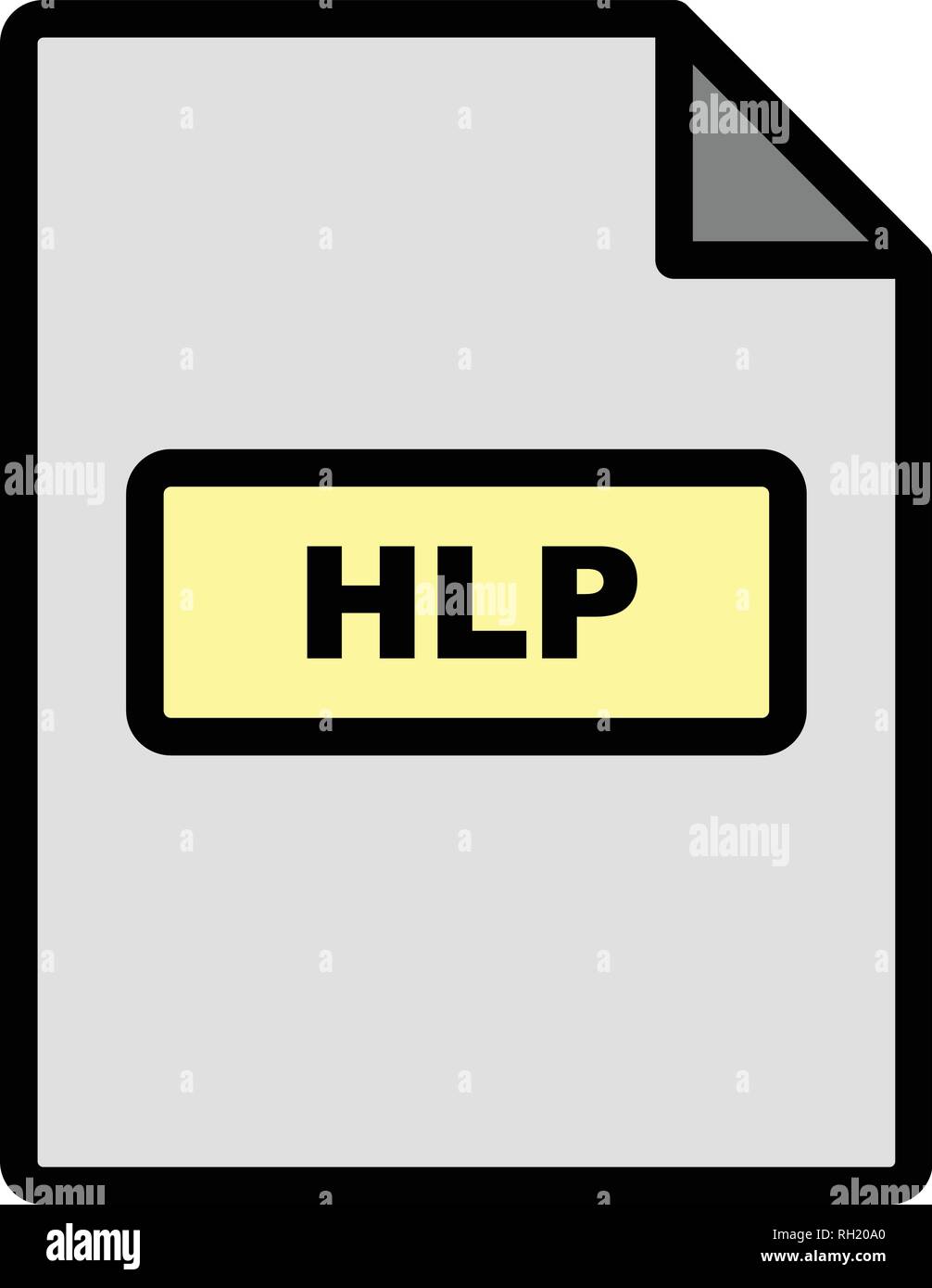HLP Vektor Icon Zeichen Symbol Vektor Illustration für den privaten und gewerblichen Gebrauch... Reinigen Sie trendige Symbol... Stock Vektor