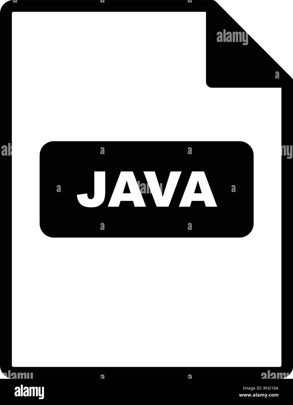 JAVA Vektor Icon Zeichen Symbol Vektor Illustration für den privaten ...