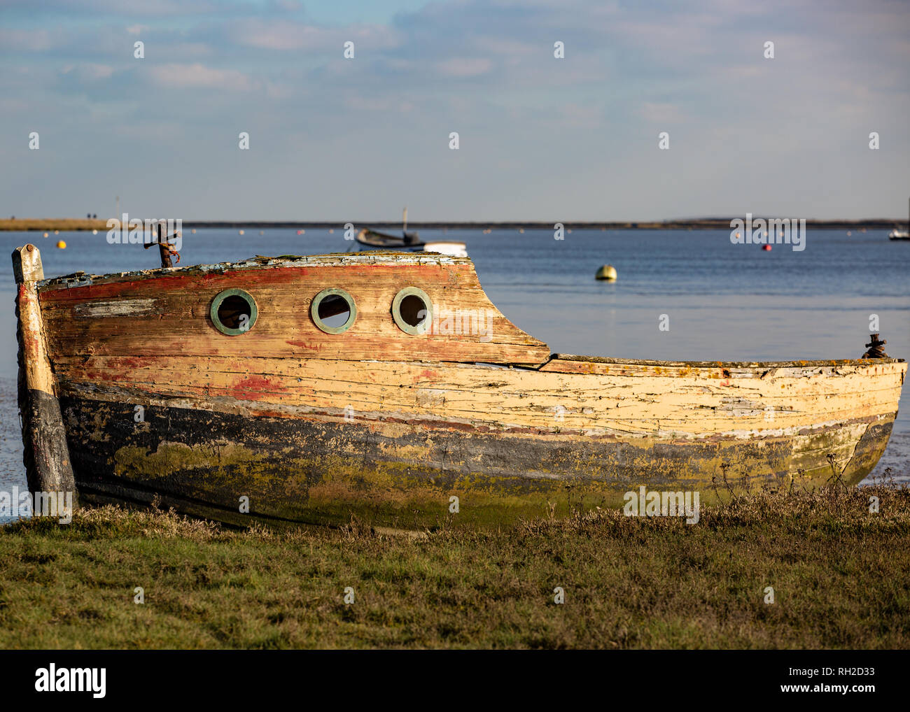Wo das Boot liegt Stockfoto