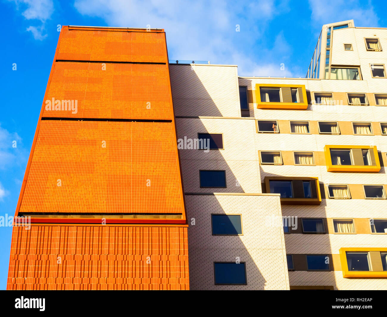 Stratford EIN Gebäude Studentenunterkunft - East London, England Stockfoto