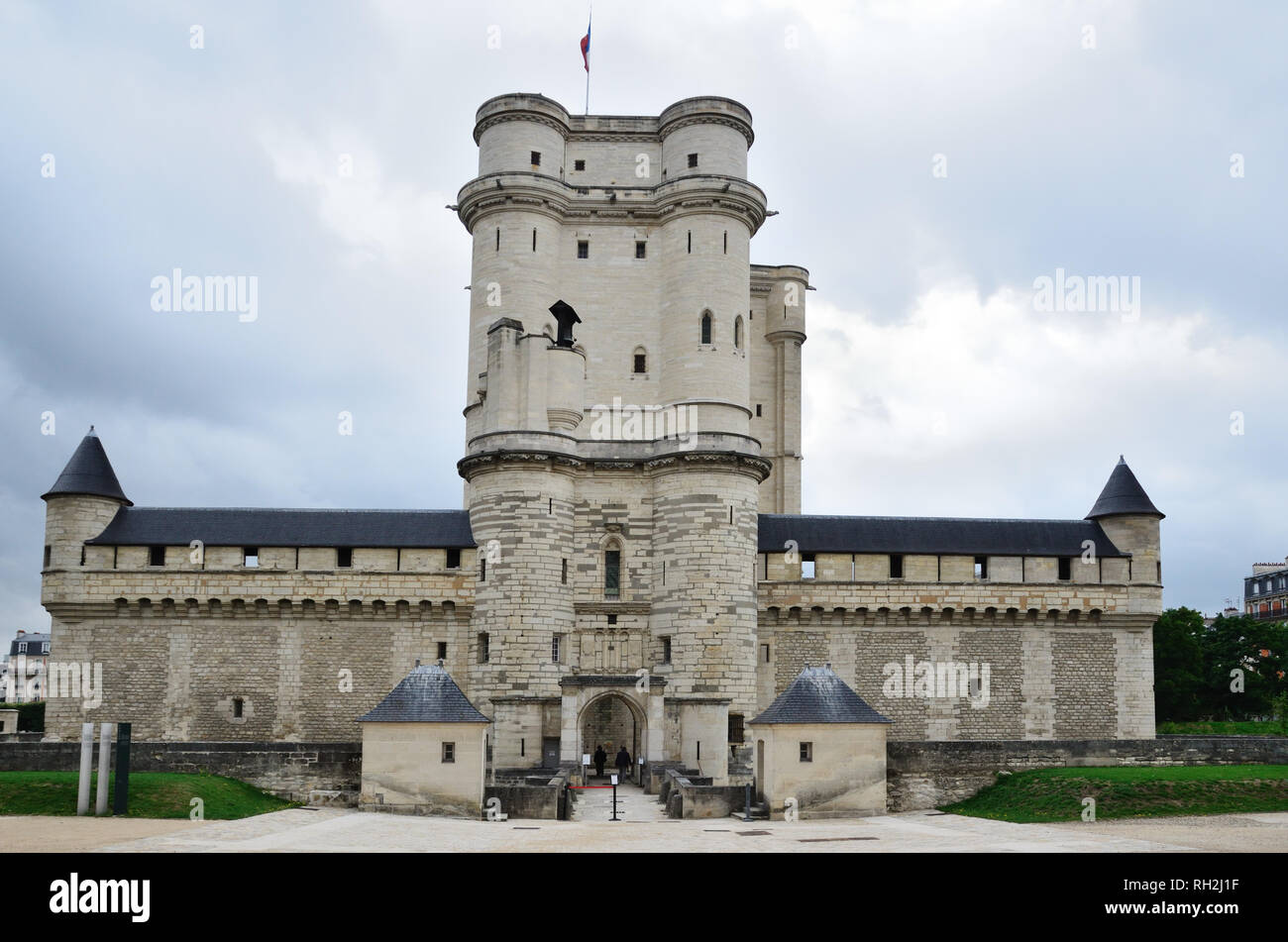 Donjon eines königlichen Schloss Stockfoto