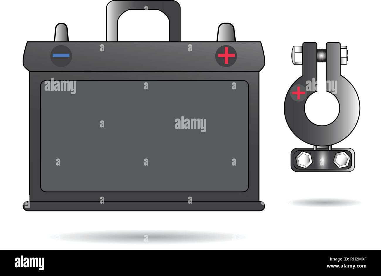 Auto Batterie einfachen Vektor illustration Stock Vektor