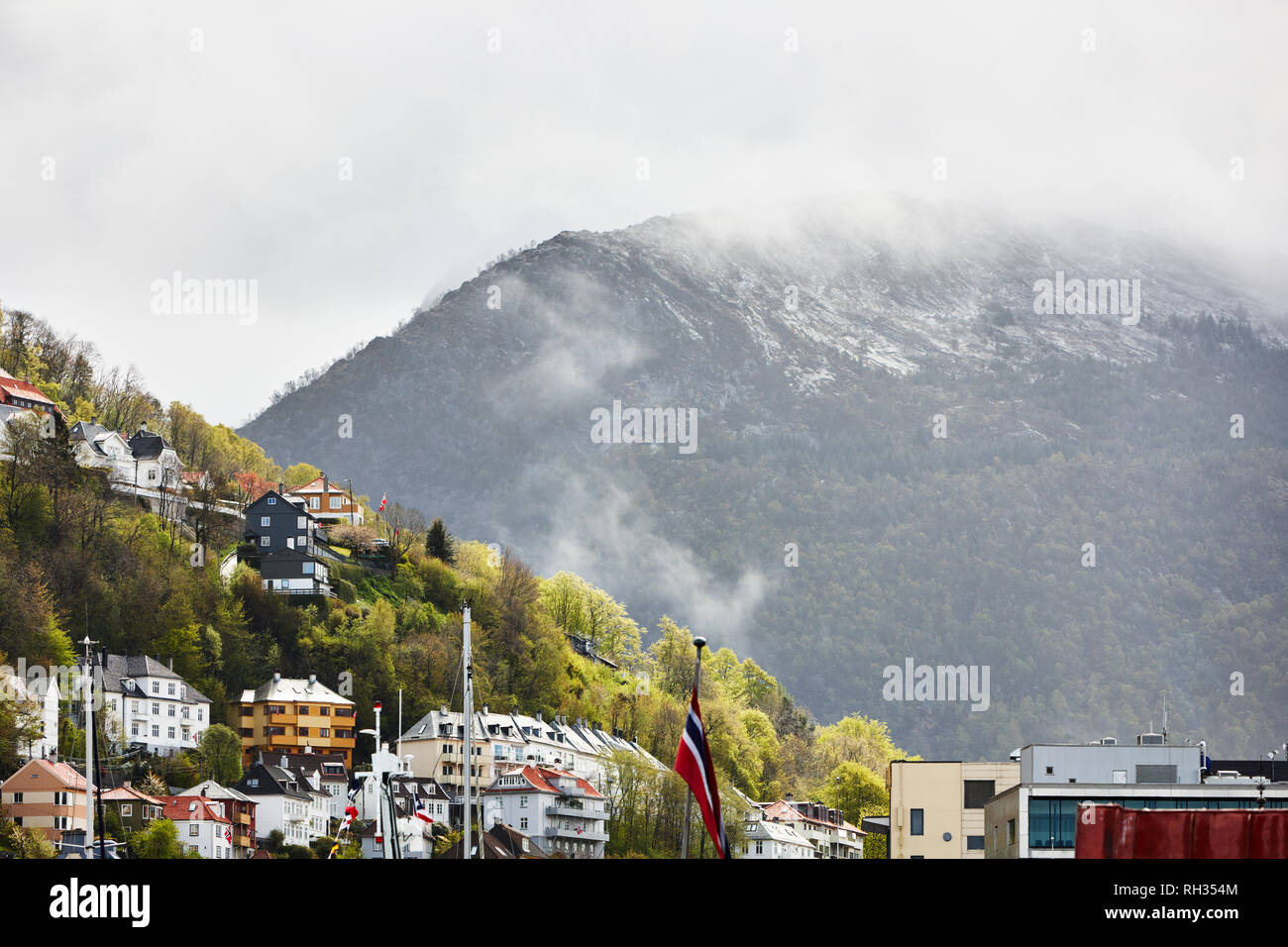 Gebäude an der Küste Stockfoto