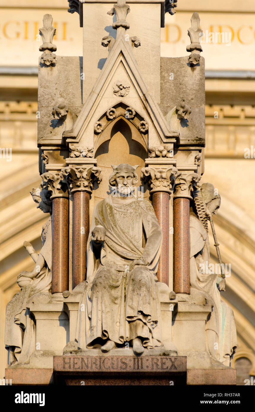 Großbritannien, England, London, breiten Heiligtum, Westminster Abbey und der Westminster School Memorial, Heinrich III. Stockfoto