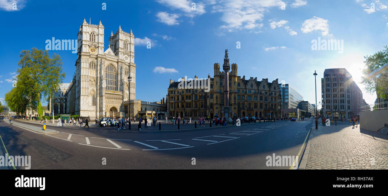 Großbritannien, England, London, Westminster Abbey, Great West Tür Stockfoto