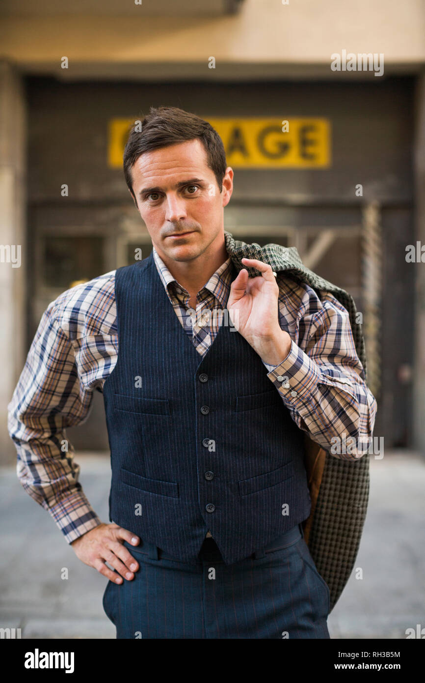 Porträt von eleganten Mann Stockfoto