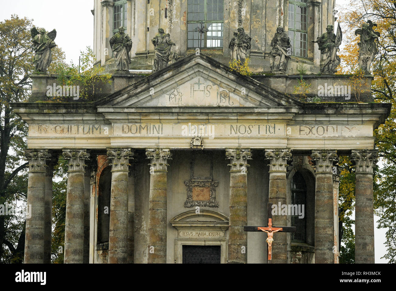 Barocke St. Joseph Kirche in Pidhirtsi, Ukraine. Oktober 2008, errichtet 1756 bis 1766 für Wacław Rzewuski © wojciech Strozyk/Alamy Stock Foto Stockfoto