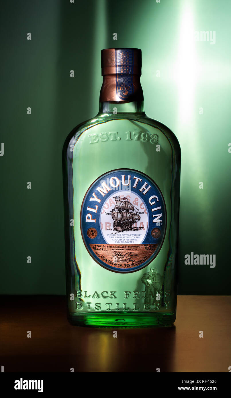 Plymouth Gin Dominikaner Distillery Stockfoto
