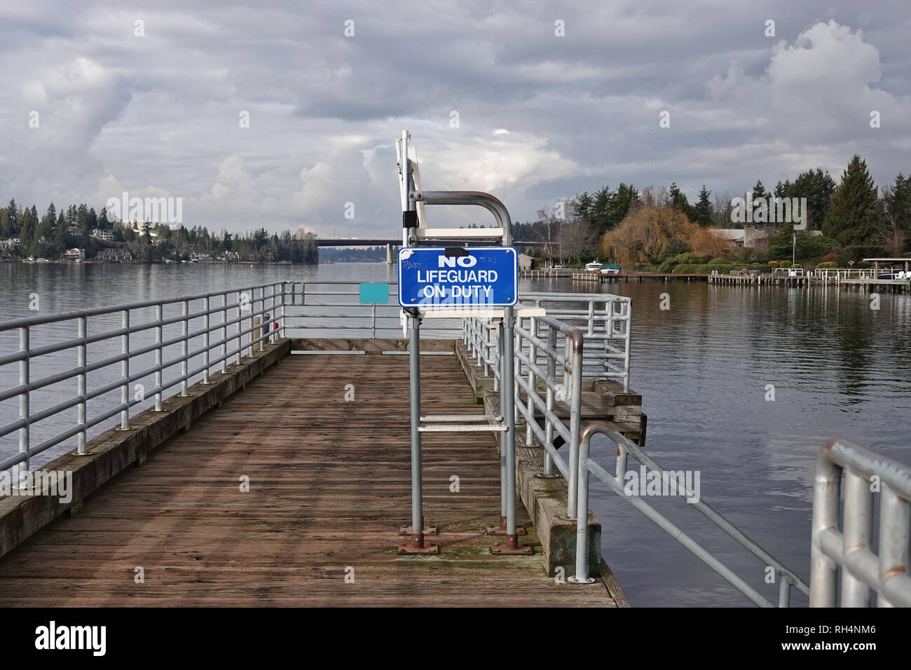 Keine Rettungsschwimmer, Bellevue WA, USA, Januar 2019 Stockfoto