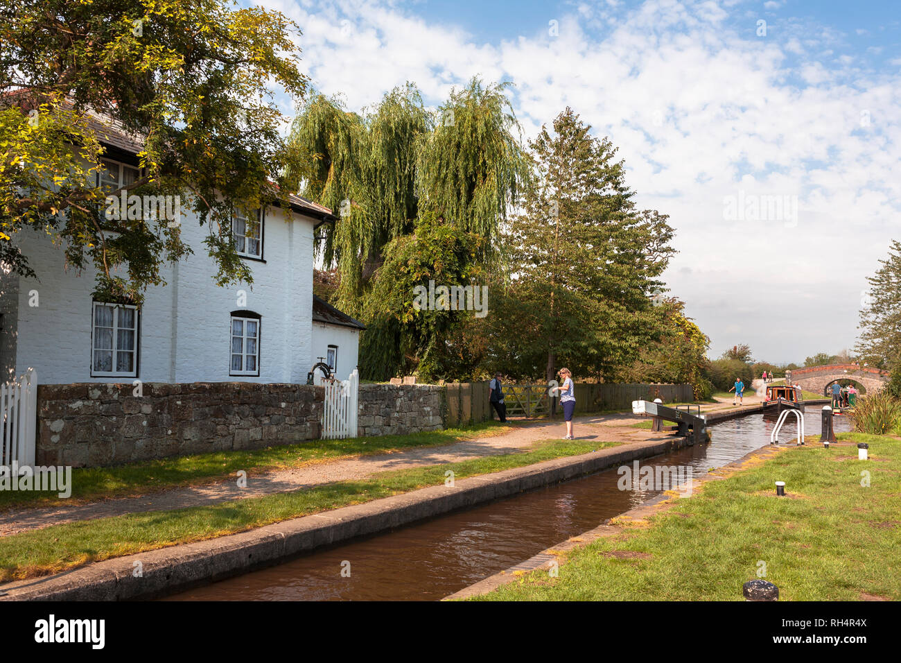Neue marton Top Nr. 2, Llangollen Canal, Shropshire, England Stockfoto