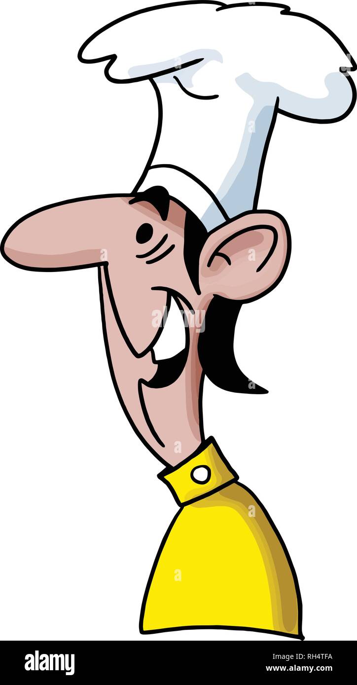 Cartoon Küchenchef Vector Illustration Stock Vektor