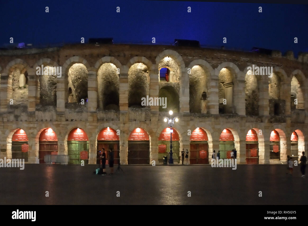 Römischen Amphitheater Arena di Verona in Verona - Italien. Stockfoto