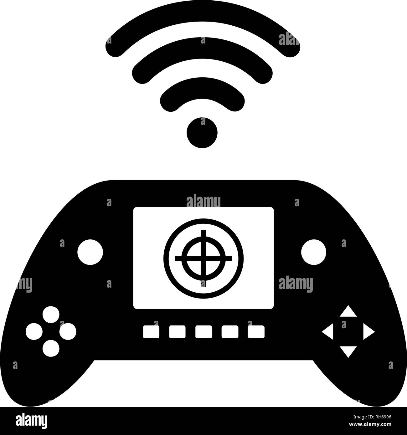 Vektor Fernbedienung drone Symbol. Moderne, einfache flache Vector Illustration für Web site oder mobile App. Auf weiß isoliert. Stock Vektor