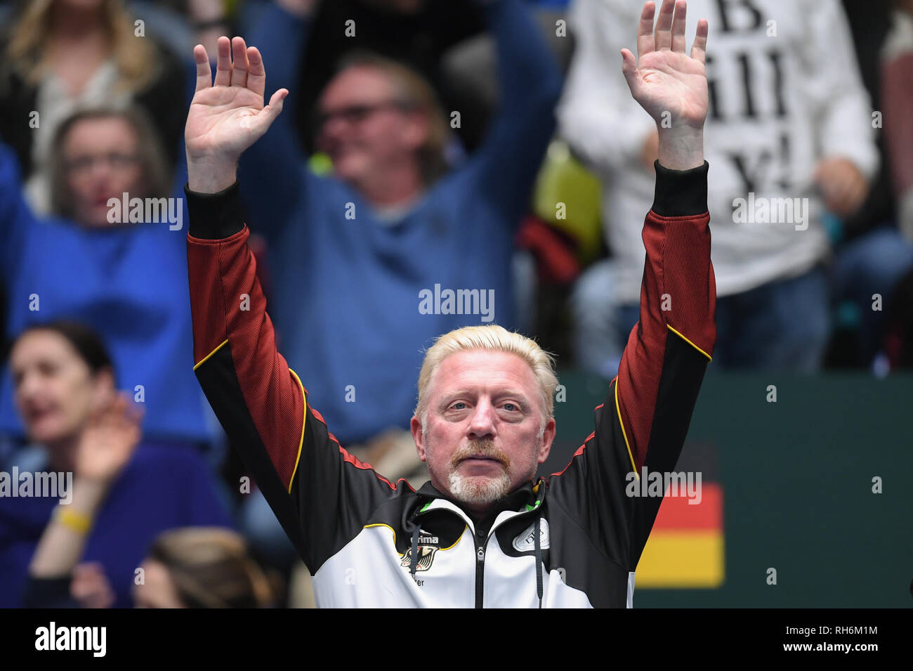 01. Februar 2019, Hessen, Frankfurt/Main Tennis Davis Cup