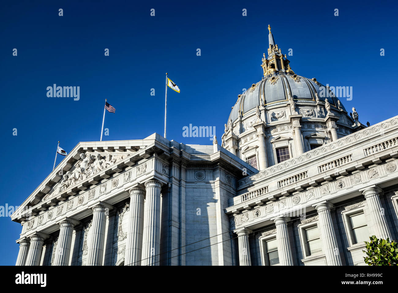 Rathaus, Stadt und Bezirk von San Francisco, San Francisco, Kalifornien, USA Stockfoto